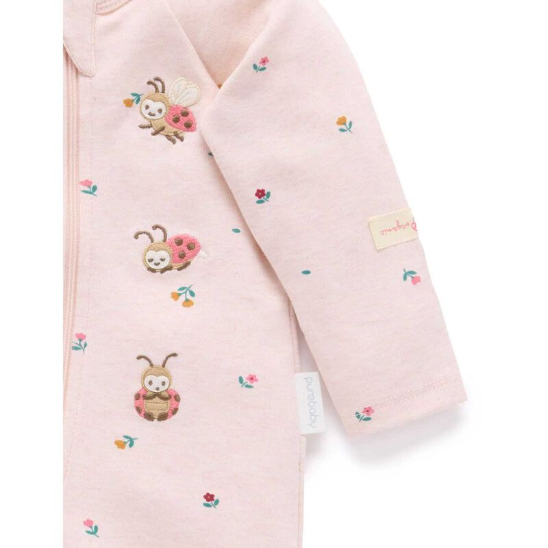 Purebaby Thick Zip Growsuit image number 5